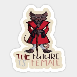 the future is female Sticker